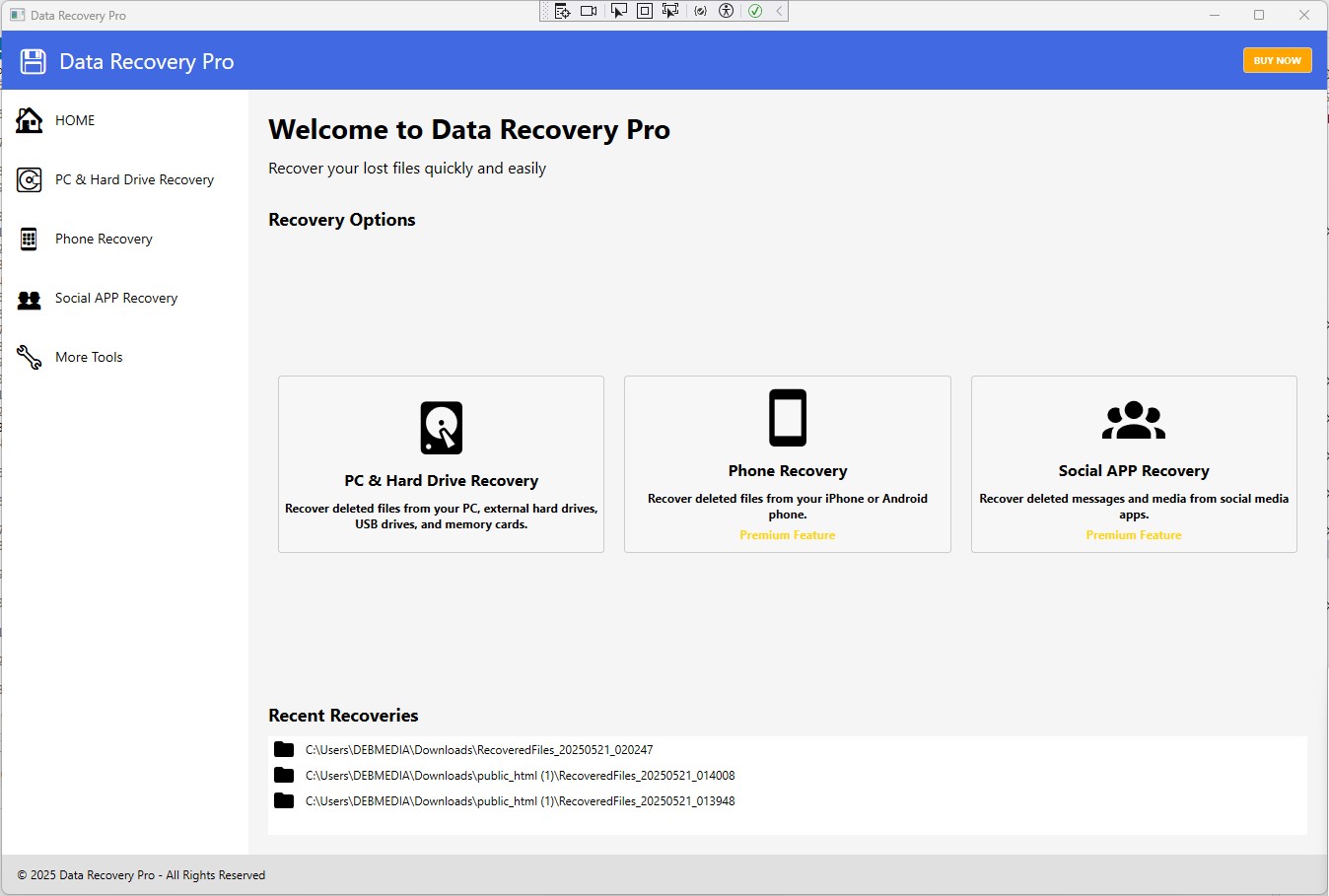Main Interface